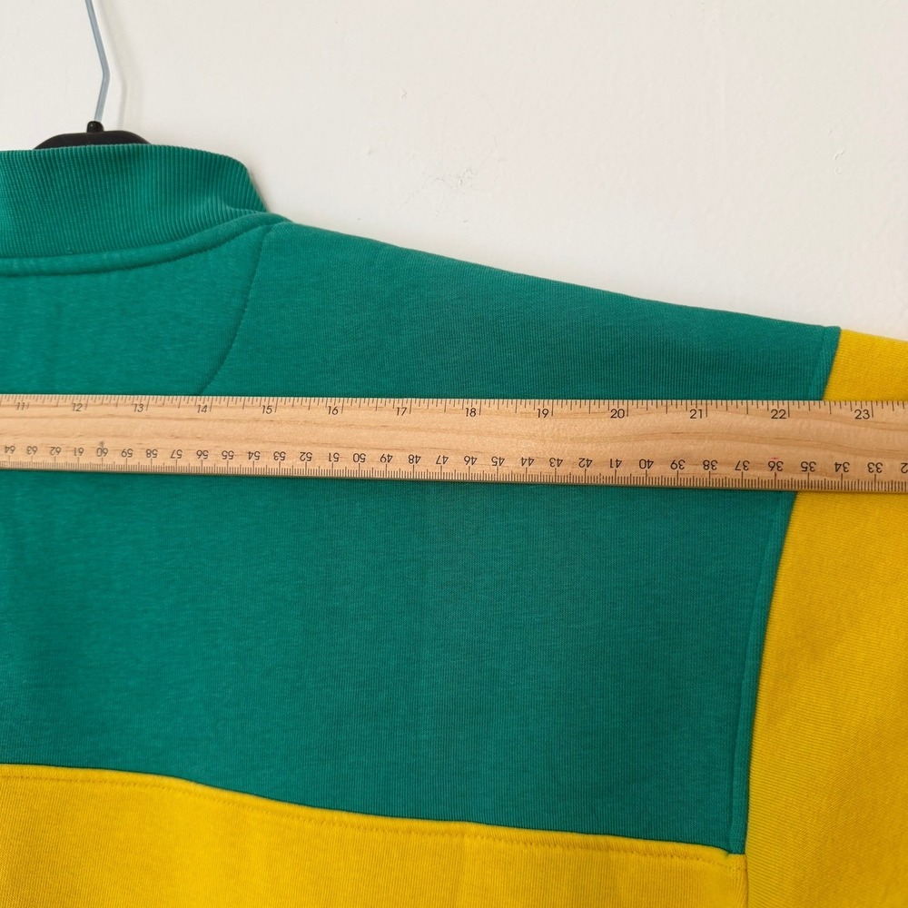 Allen Solly Youth 16 Years Colorblock Quarter Zip Flecce Sweatshirt - Picture 9 of 14